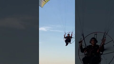 #paramotor LOW fly by