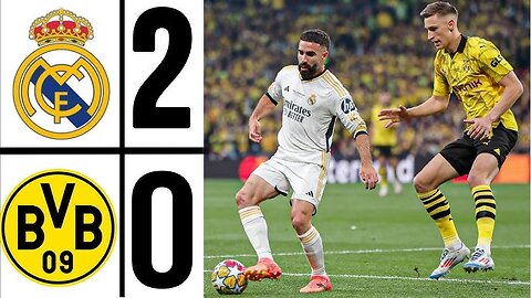 Summary of the match between Real Madrid and Borussia Dortmund 2-0 |