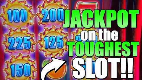 I Got A JACKPOT On The Toughest Slot Machine At The Casino!!!