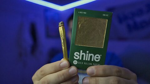 Rolling a 24K Gold Joint