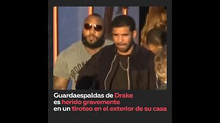 Afuera de la mansión de Drake se escuchan disparos y un guardia termina herido