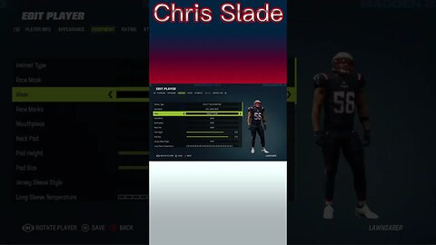 How To Create Chris Slade Madden 23 #shorts