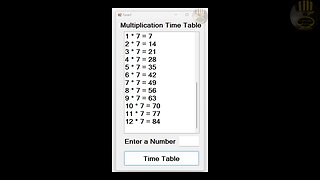 How to Create a Multiplication Timetable in C#