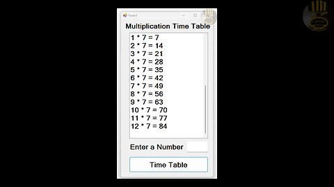 How to Create a Multiplication Timetable in C#