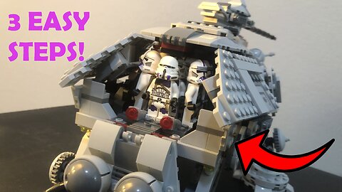 Lego AT-TE Mods: REAR INTERIOR! (75337 AT-TE Mods PART 1)