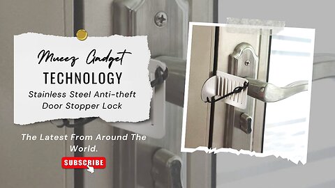 Stainless Steel Anti-theft Door Stopper Lock | Link in description