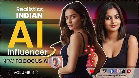 Create Your Own Realistic Indian AI Influencer | Ai Instagram Model 2024 | Fooocus Ai Official