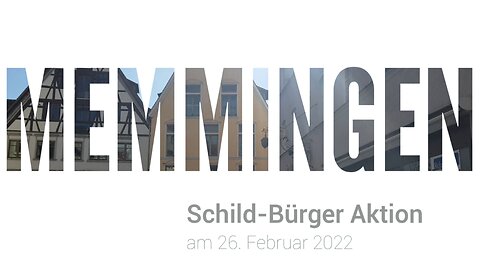 Schild-Bürger Aktion Memmingen am 26-02-2022