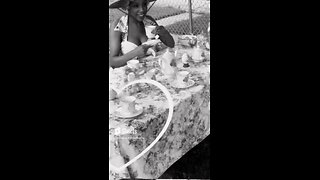 Black Girl 1960s 🫖 Tea Party event Happy May pinupQueen Bethiana