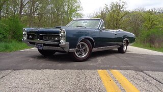 1967 Pontiac GTO Convertible in Mariner Turquoise & Ride on My Car Story with Lou Costabile