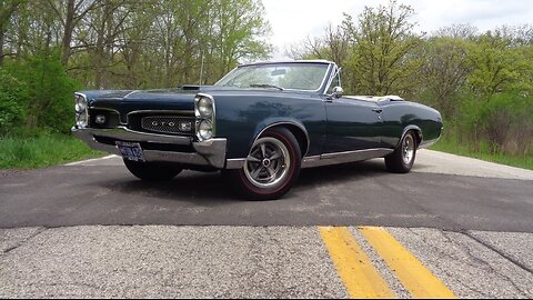1967 Pontiac GTO Convertible in Mariner Turquoise & Ride on My Car Story with Lou Costabile