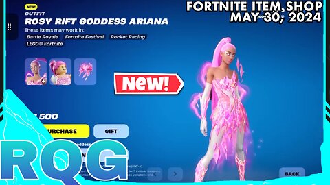 “NEW” ROSY RIFT GODDESS ARIANA IS HERE+EMOTE! FORTNITE ITEM SHOP (May 30, 2024)