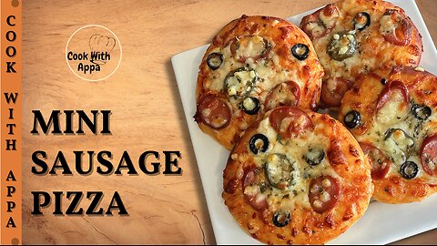 Mini Sausage Pizza | Mini Sausage Pie | Sausage Pizza Minis | Sausage Bites | Micro Meaty Pizza