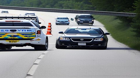 High-speed chase in the wrong direction, on an Ontario, Canadian highway.