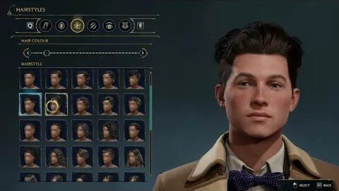 Hogwarts Legacy Character Creation Screen