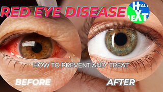 How to prevent and treat red eyes: Lucky to learn this.
