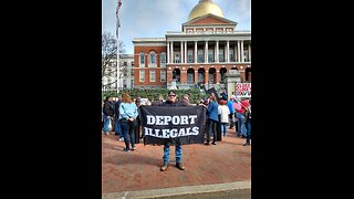 BOSTON STATE HOUSE CLOSE THE BORDER MAGA RALLY!