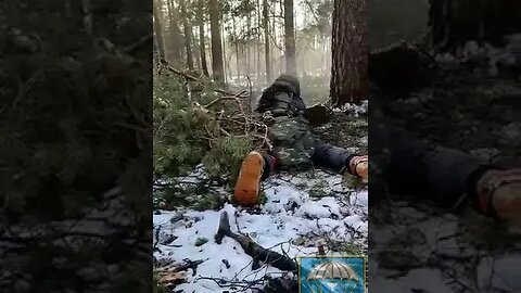 Russian paratroopers engaged in battle somewhere near Kremennaya