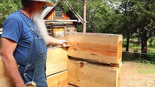 Round 4 - Dovetail Log Cabin Build (Ep 22)