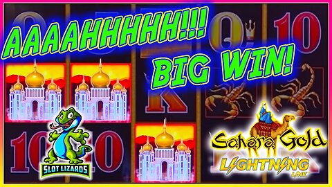 AAAHHHH!!! BIG WIN TO GET OFF THE STRUGGLE BUS! Lightning Link Sahara Gold LIVESTREAM HIGHLIGHT!