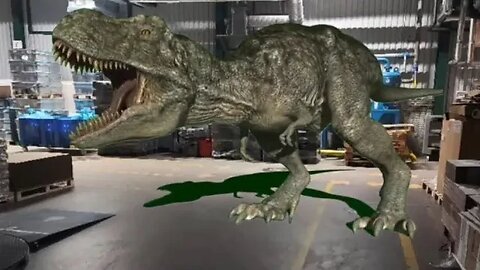 This T-REX Dinosaur is ATTACKING our company! PART-2