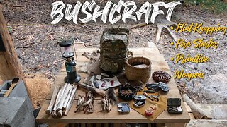 S2 EP22 | SMO BUSHCRAFT | OFF GRID | FIRE STARTING, FLINT NAPPING & PRIMITIVE WEAPON