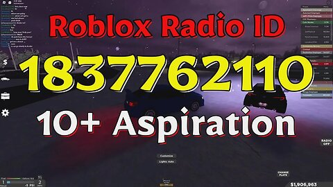 Aspiration Roblox Radio Codes/IDs