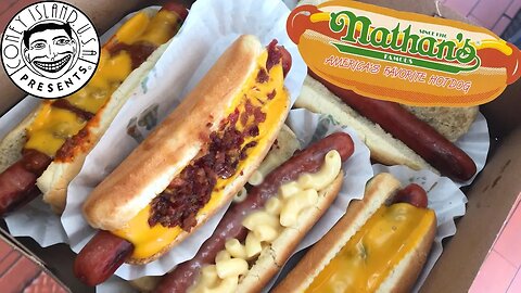 Nathan's Hotdogs on Coney Island New York City! MUKBANG | Nomnomsammieboy