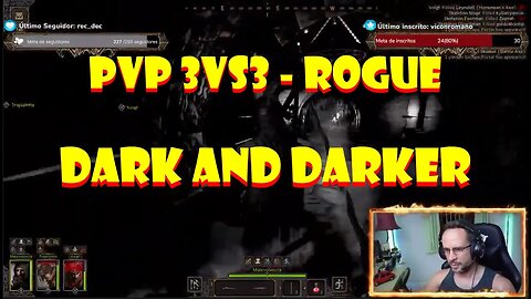 Gameplay Dark and Darker Alpha Player Test - PVP 3vs3 - ROGUE 1