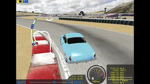 rFactor 1 - Street Brazil Cars - Vw Karmann Ghia 1600 1969 - Laguna Seca