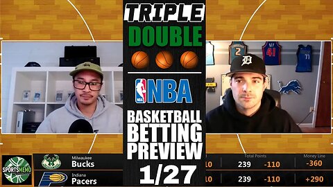 NBA Picks & Predictions | Grizzlies vs Timberwolves | Raptors vs Warriors | Triple-Double for Jan 27