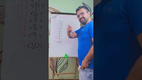 Tabuada 41 🐸💪🤝👍 Math Table of 41 👍🤝💪🐸 Matemática do Saber