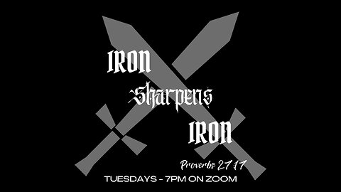 Iron sharpens iron study: and if the son of peace, be there