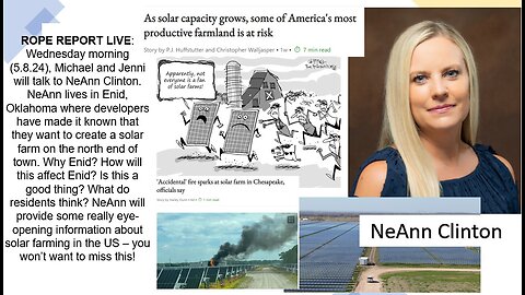 What's Wrong With A Huge Solar Farm In Enid - ROPE Report Live!
