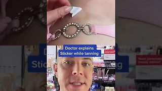 Derm reacts to tanning stickers! #tanning #tanningsticker #dermreacts #doctorreacts