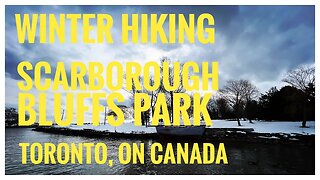 Scarborough Bluffs Park | Toronto, ON 🇨🇦 | Hilkingvlog| Relive | 4K| Lake Ontario Winter Views