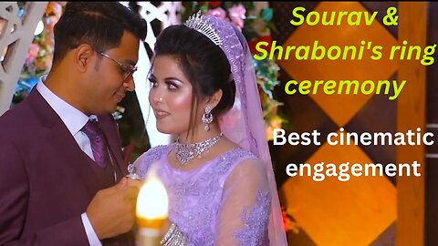 Sourav and Shraboni's ring exchange ceremony | Bengali cinematic engagement video