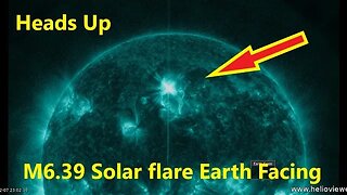M6 39 Flare Earth facing just happened