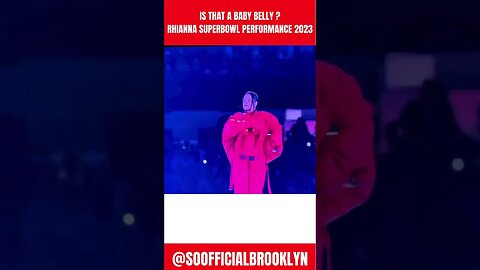 IS THAT A BELLY ? #viral #shorts #pregnant #rhianna #superbowl