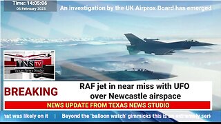 RAF jet in near miss with UFO over Newcastle airspace