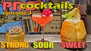 PRO cocktails. Episode 1. Three cocktail at once. Strong, Sour and Sweet.