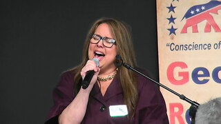 Jacqueline Sue Harling sings National Anthem to GRA 04/27/24