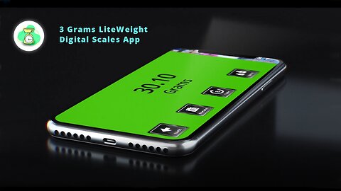 3 Grams LiteWeight Android Digital Scales App Feature Promo