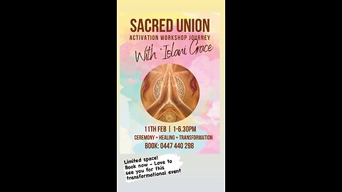 Sacred Union Activation Journey Workshop