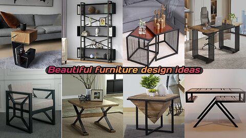 Absolutely beautiful 🔥wood & metal furniture design 🤔ideas