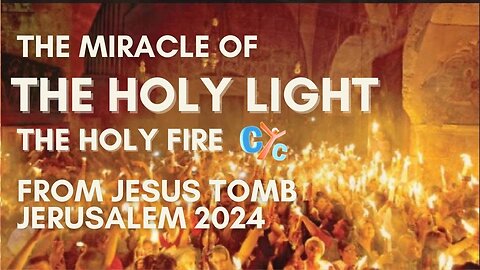 Jerusalem - The Miracle of the Holy Fire 2024 from the Church of Holy Sepulcher