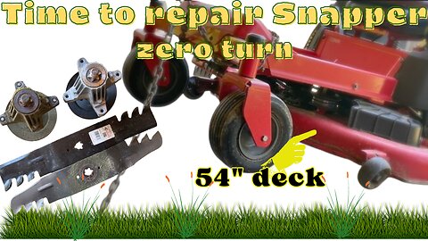 Snapper 54" Deck Repair: Spindle & Blade Fixes|Lawn mower maintenance before #summer