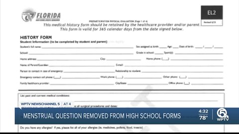 FHSAA removes menstrual questions for female athletes on physical evaluation form