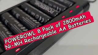 POWEROWL 8 AA Rechargeable Ni-MH Batteries & Charger ZN825E (Up To 1200 Cycles): Full Review