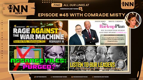 INN News #45 | RAGE AGAINST WAR MACHINE, NO BACK-UP PLAN, Assange: PURGE Files, LISTEN To Leaders